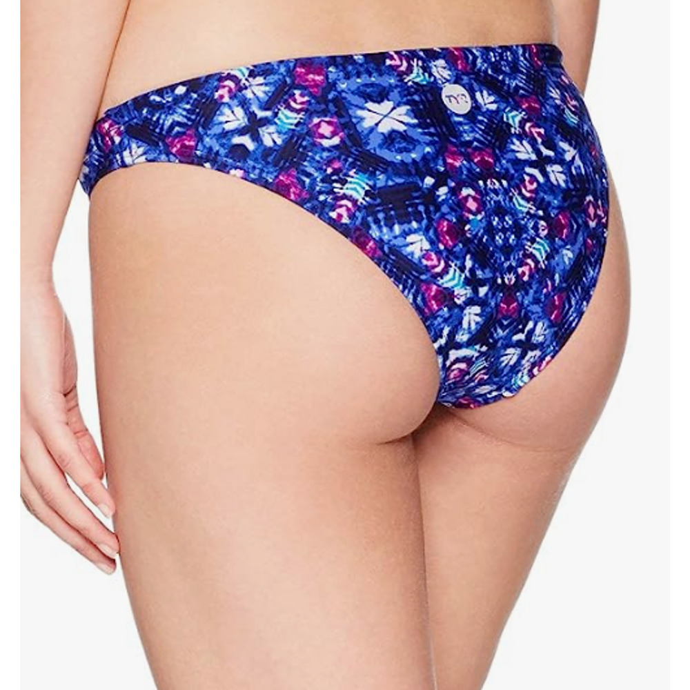 TYR DuraFast Santa Cruz Blake Mini Bikini Bottoms Women Navy Purple Sz Small 4/6